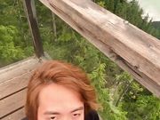 Amazing View on This Mountain, What Better Way to Enjoy It Than with a Cute Asian Boy Sucking Your Dick