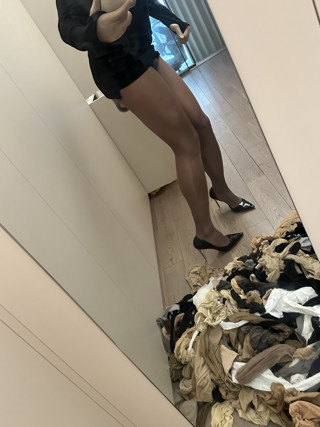 Sissy can't get enough in pantyhose thumbnail