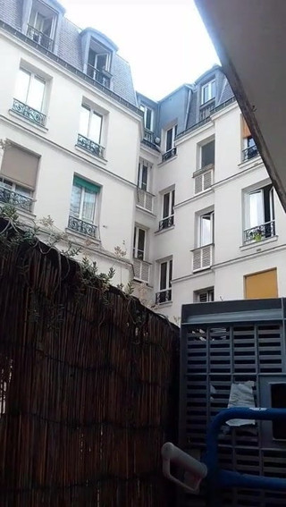 Jerking cock on balcony in front of neighbors