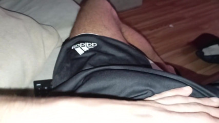Rich Big Cock Stains the Clothes with Semen Again with the Intense Cumshot