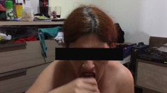 Redhead Wife Jerks off and Receives Cum Cum in Mouth
