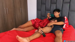 I Invite My Stepbrother to Play and She Ends up Playing with My Cock
