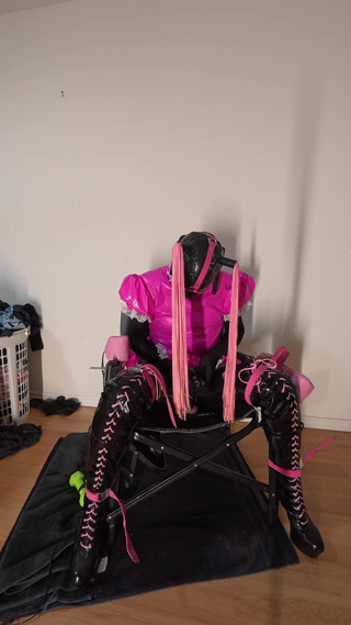 Sissy Maids Self Bondage Chair Torment thumbnail
