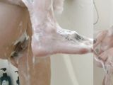Hairbrush Masturbation in the Shower