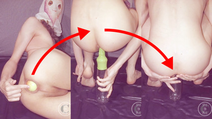 Pushing the Apple with a Bottle thumbnail