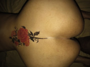 Fresh temporary Tattooed ass for my wife