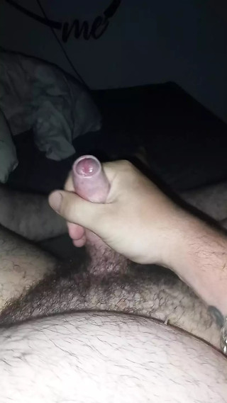 Masterbating with nice cum shot