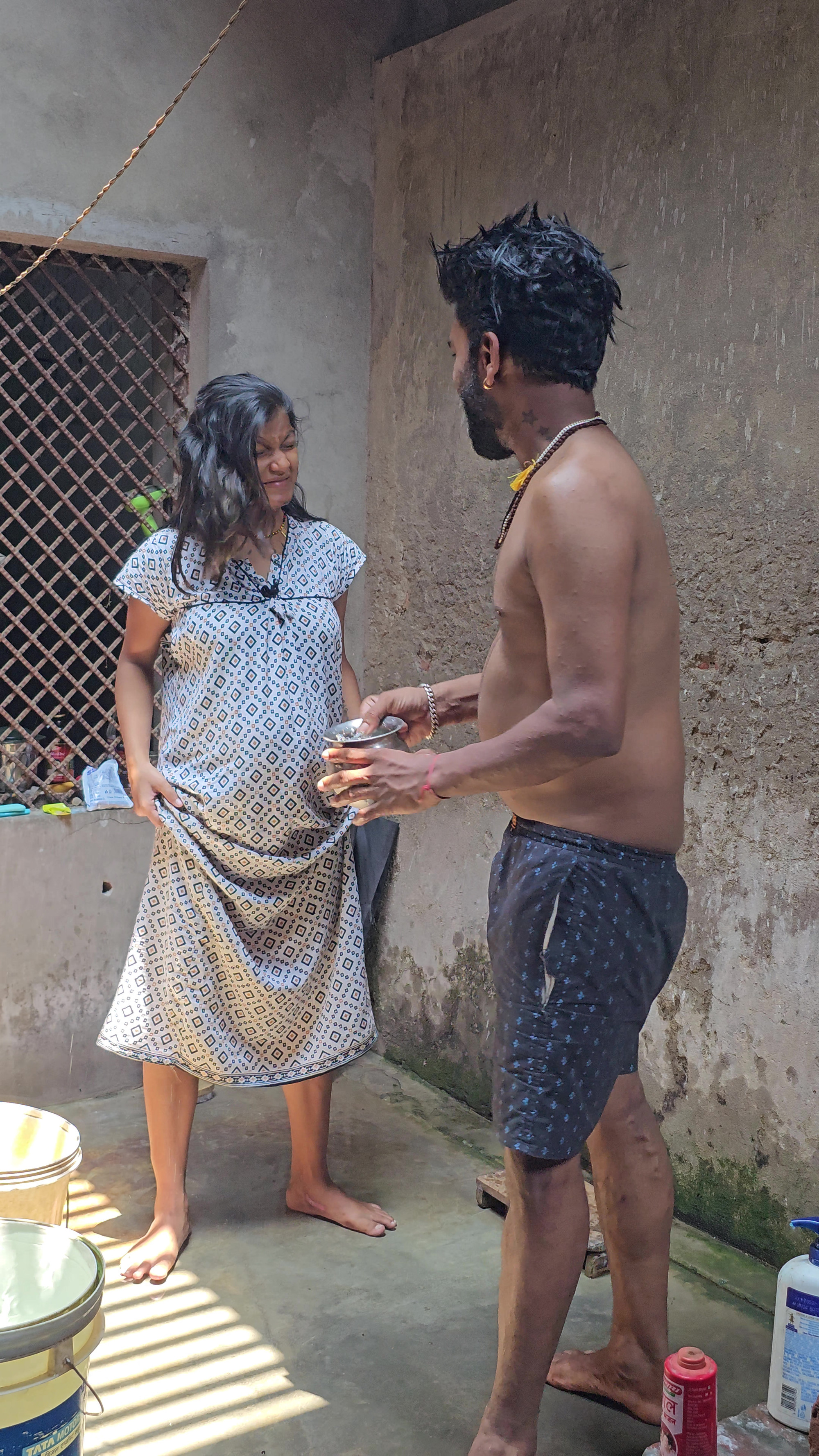 Desi indian village pregnant wife fucked by husbands