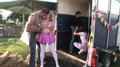 Gangbang with Eva Angelina and Alexis May are whores with