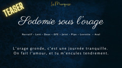 Sensual sodomy under the ASMR storm - french audio porn