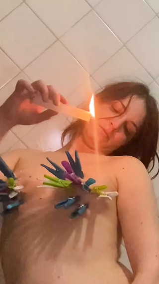 wax play, nipple clamps, spoon tits spanking
