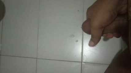 Muslim man masturbating in washroom