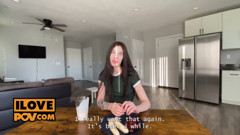 Brunette Gera Geyns Sexy Yoga Session Ends with Sex