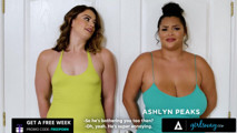 GIRLSWAY - Curvy Babes Sophia Burns &amp; Ashlyn Peaks Meet While Hiding &amp; Explore Instant Chemistry