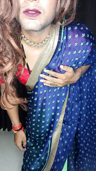 Wearing saree step by step my stepmom