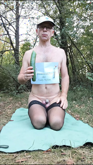 Eating the fucking cucumber
