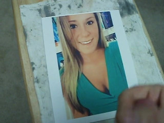 Cute blonde with pert titties takes it on the face!