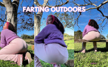 Farting Outdoors on Camping Risky Farts Big Ass in Nature