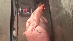 DIRTY MILF plays in the SHOWER, waiting for BIG COCK.
