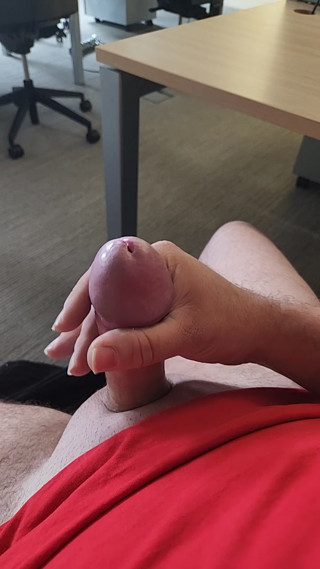 Handjob at the office