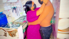 Desi Bhabhi and Devar Hot Romance in Kitchen Desi Cooking & Fun