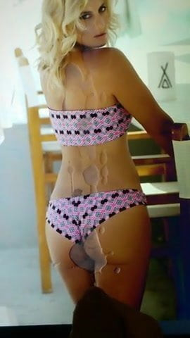 cum tribute on perfect ass