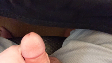 blasting a nice thick nut on my cum t-shirt