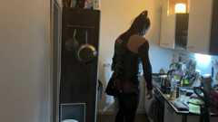 Fetish Lofts Cooking Session with TV Slave Part 3-4.