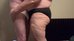 Mature BBW couple in panties