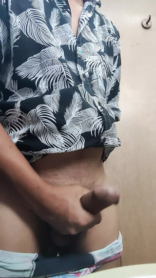 Beautiful gay boy Masterbation in bathroom