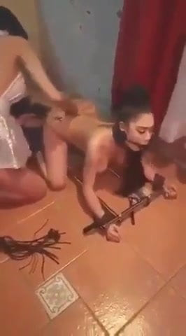 Lesbians play rough