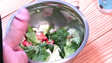 Special salad dressing to my stepmom.