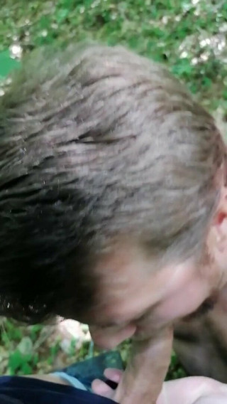 a friend of mine give a blowjob in the woods 2