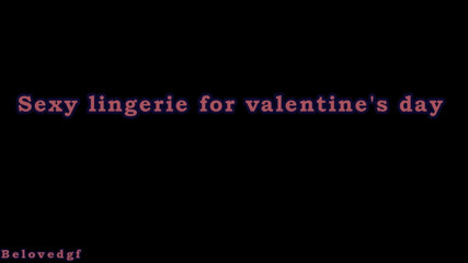 Sexy lingerie for valentine's day