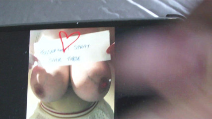 butterycrumpet takes tossertims wad on her melons