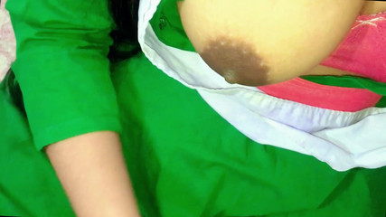 Desi Babe in Uniform Fantasy Dress Teases Her Lover – Part 1