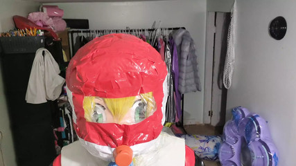 PVC Cosplay Kigurumi Breathplay in homemade hood