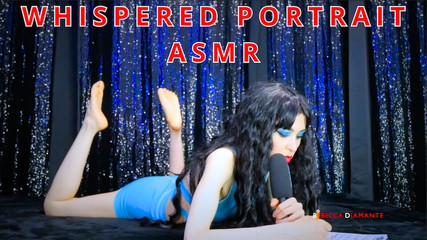 Whispered Roleplay Portrait ASMR - foot fetish goddess worship skinny brunette