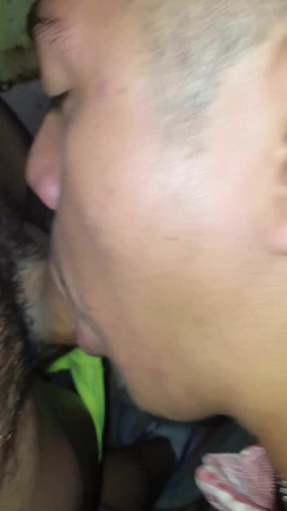 Gagging on a latin cock in a public restroom