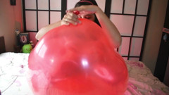 Ride and Pop Big Red 24 Inch Balloon - Bunny Looner
