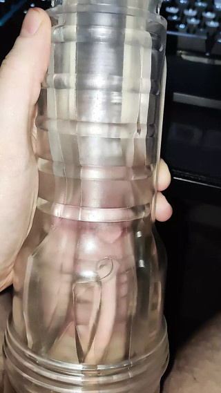 Quick Fleshlight Cum with closeup