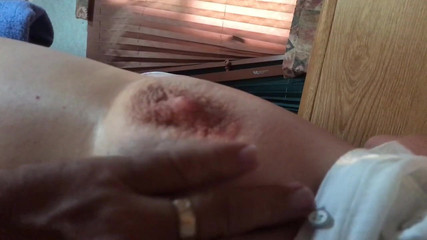 Play with my nipple while I play with my clit!