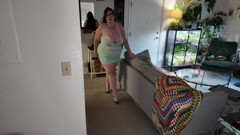 Curvy Big Tit BBW MILF Catwalk and Strip