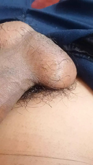 Horny young guy jerks off his cock until he squirts