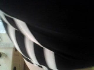 Me in Adidas women's sports swimsuits white stripes part 4