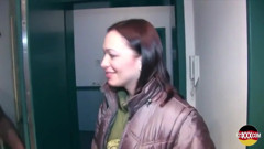 Sweetie Comes to Check Out the Apartment but Also Gets Her Pussy Wet