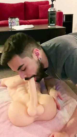 Young Amateur Latino Sucks Big Dick Sex Doll
