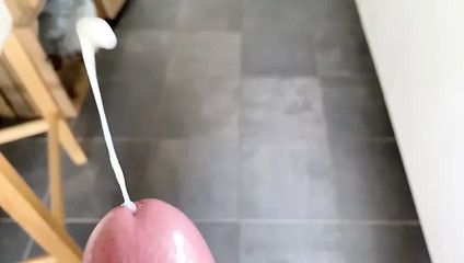 massive cumshot in slow motion