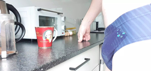Perving at me while making coffee (requested)