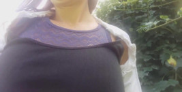 My M. Pees in the Garden! What Mischief! and Then She Touches Her...